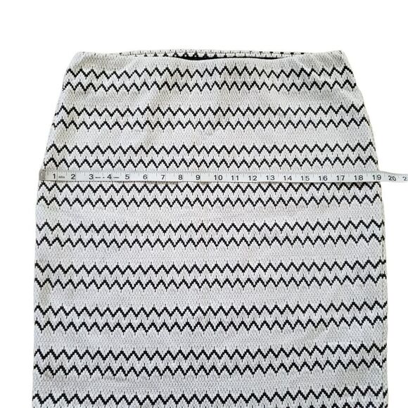 RD Style Stretchy Mini Chevron Print Pencil Skirt LARGE - Picture 6 of 10